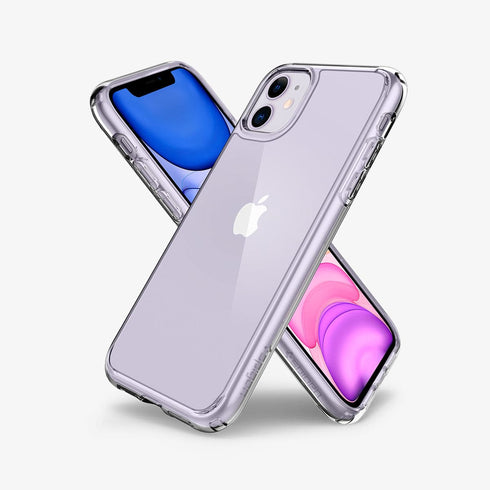 075CS27135 - iPhone 11 Pro Max Case Ultra Hybrid in crystal clear showing the back